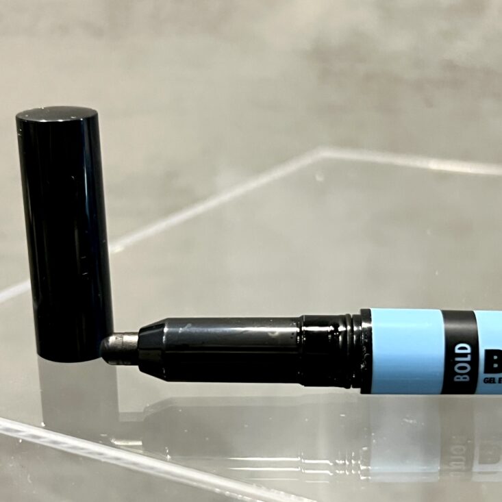 Closeup of Black Radiance Gel Eyeliner for Cocotique September 2024