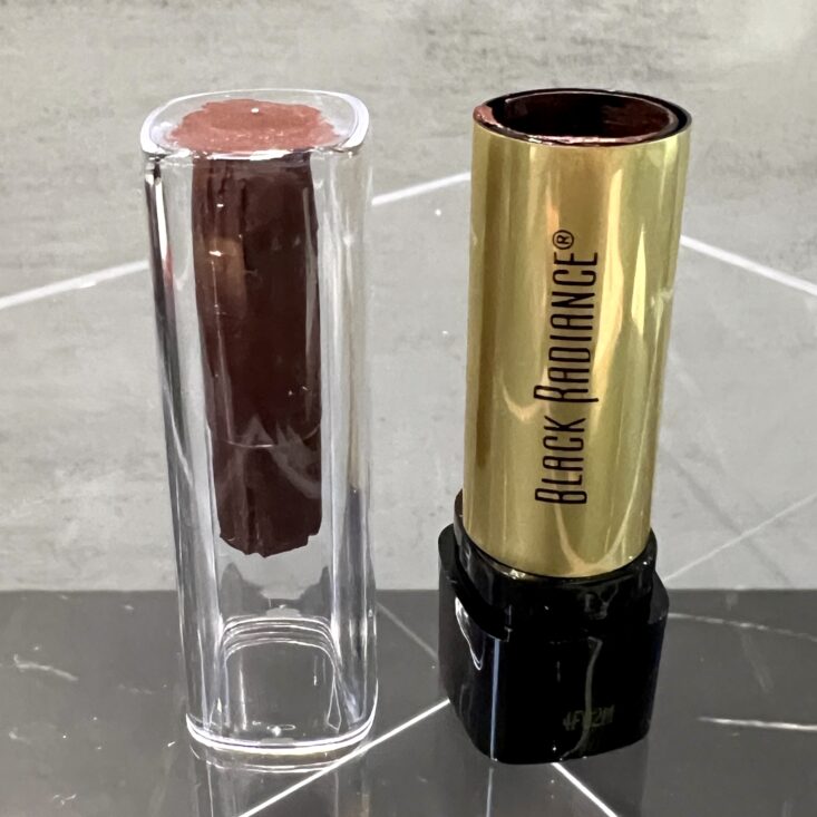 Closeup of Black Radiance Lipstick Brown for Cocotique September 2024