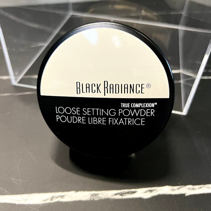 Front of Black Radiance Loose Setting Powder for Cocotique September 2024