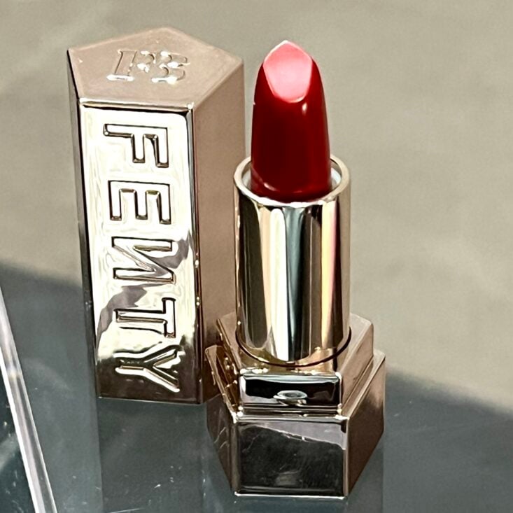 Closeup of Fenty Beauty Lipstick for Ipsy Glam Bag October 2024