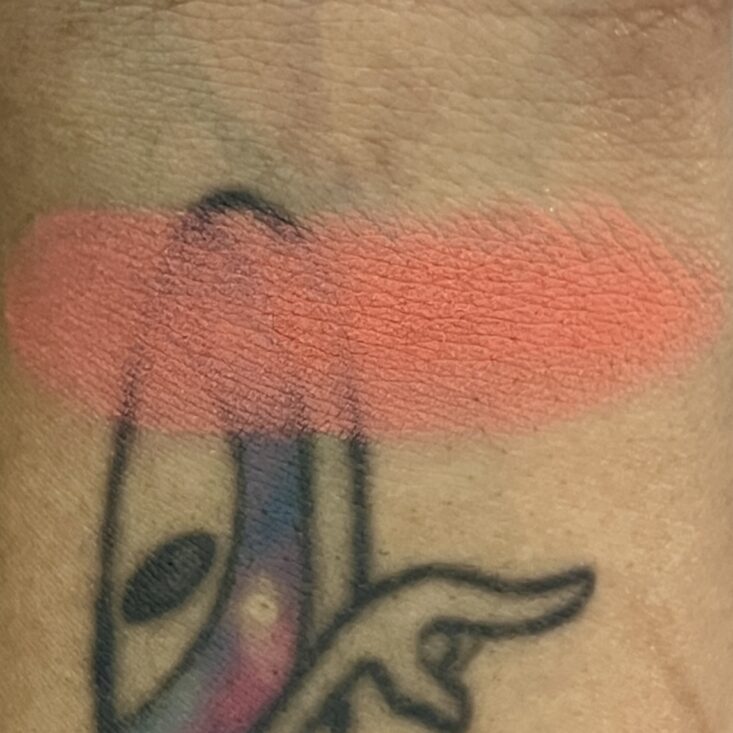 Swatch of Moonslice Beauty Pressed Blush for Ipsy Glam Bag October 2024