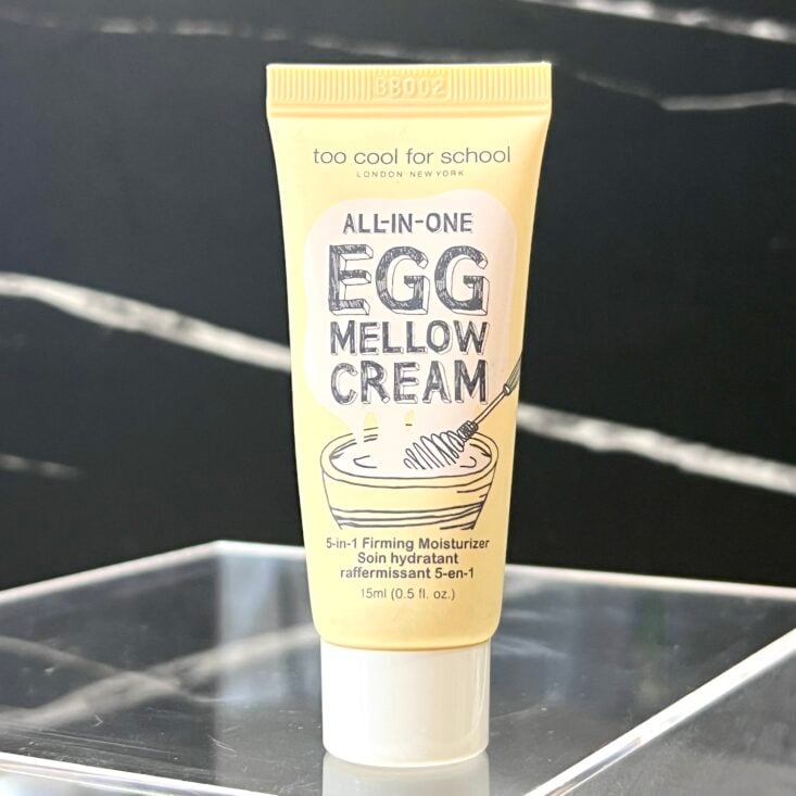 Front of Too Cool for School All-in-One Egg Mellow Cream for Birchbox November 2024