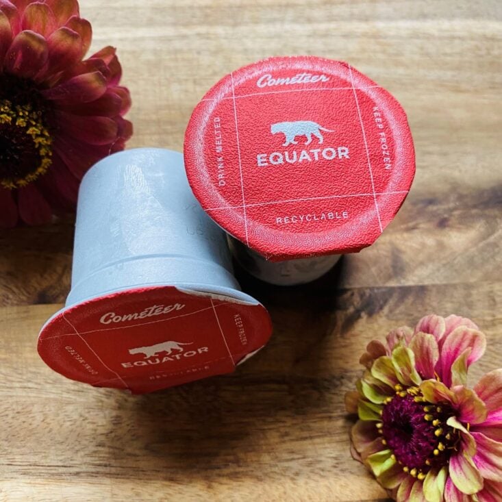 Equator coffee pods were included with Becca's coffee subscription box from Cometeer.