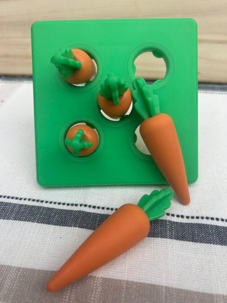 lovevery carrot toys in top