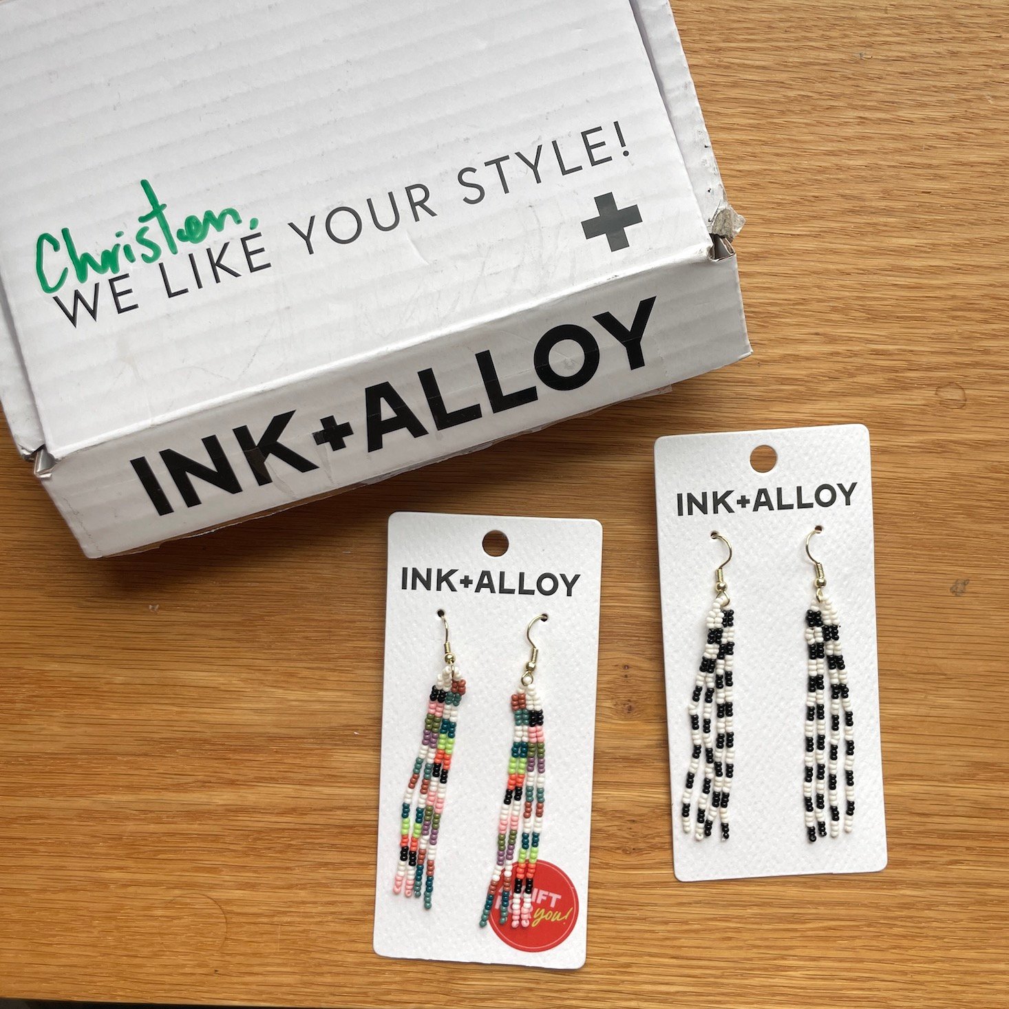 INK+ALLOY INSIDERS Earrings Subscription Review January 2025