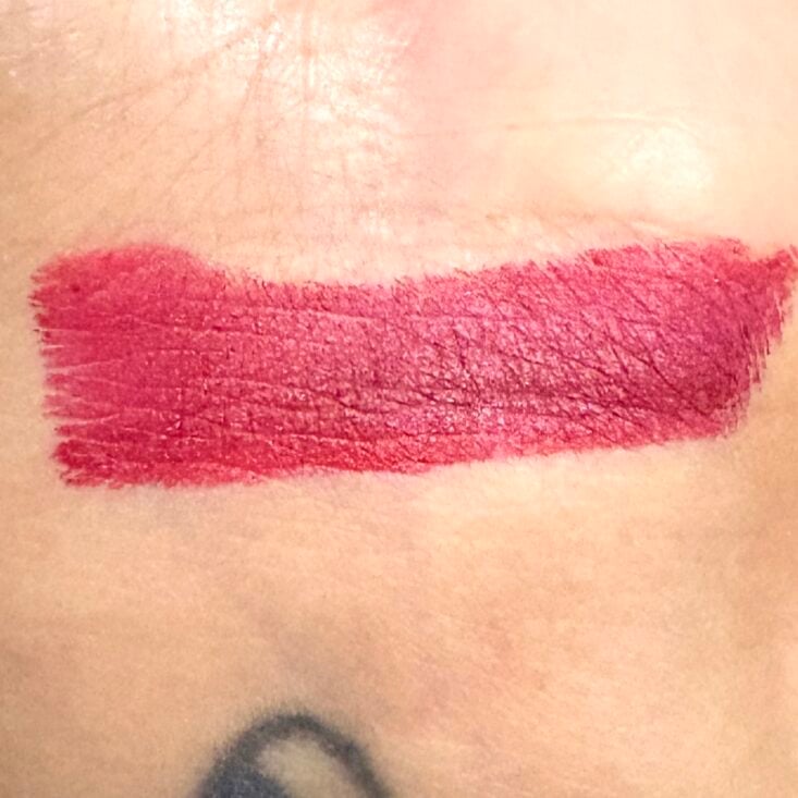 Swatch of Lipstick Pink for Cocotique January 2025