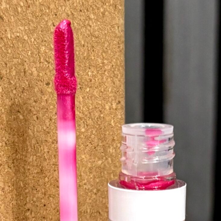 Closeup of Liquid Lip Pink for Cocotique January 2025