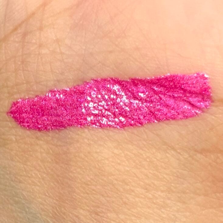 Swatch of Liquid Lip Pink for Cocotique January 2025