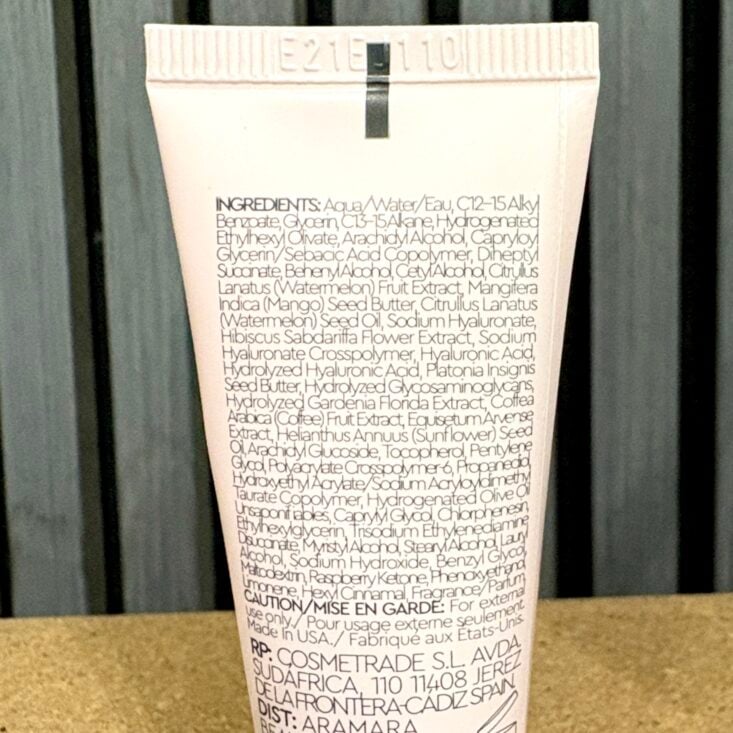 Back of Glow Recipe Watermelon Glow Body Cream for Birchbox February 2025