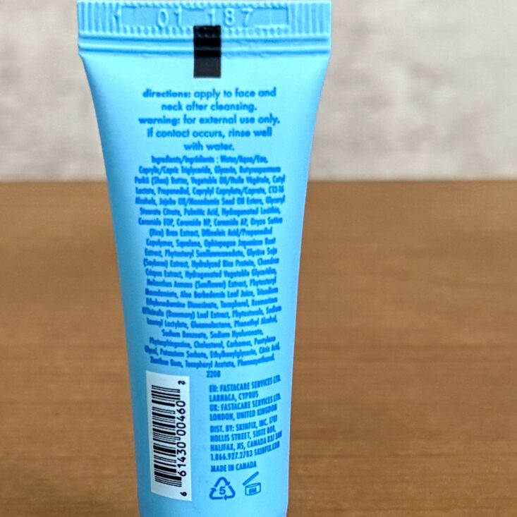 Back of Skinfix Barrier+ Triple Lipid-Peptide Cream Back for Birchbox March 2025