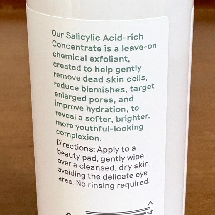 Back of Balance Me Concentrate for Ipsy Glam Bag March 2025