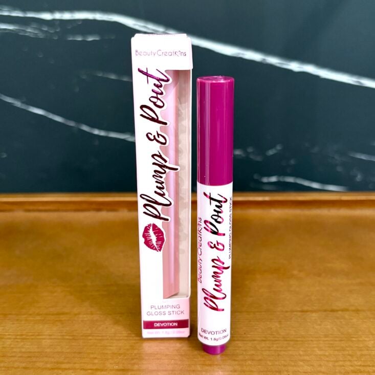 Front of Beauty Creations Lip Plumper for Ipsy Glam Bag April 2025