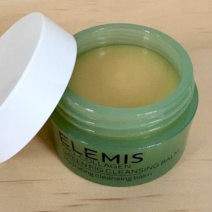 Closeup of Elemis Green Fig Cleansing Balm for Ipsy Glam Bag May 2025