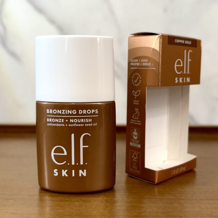 Front of E.L.F. Skin Bronzing Drops in Copper Gold for Ipsy Glam Bag September 2025