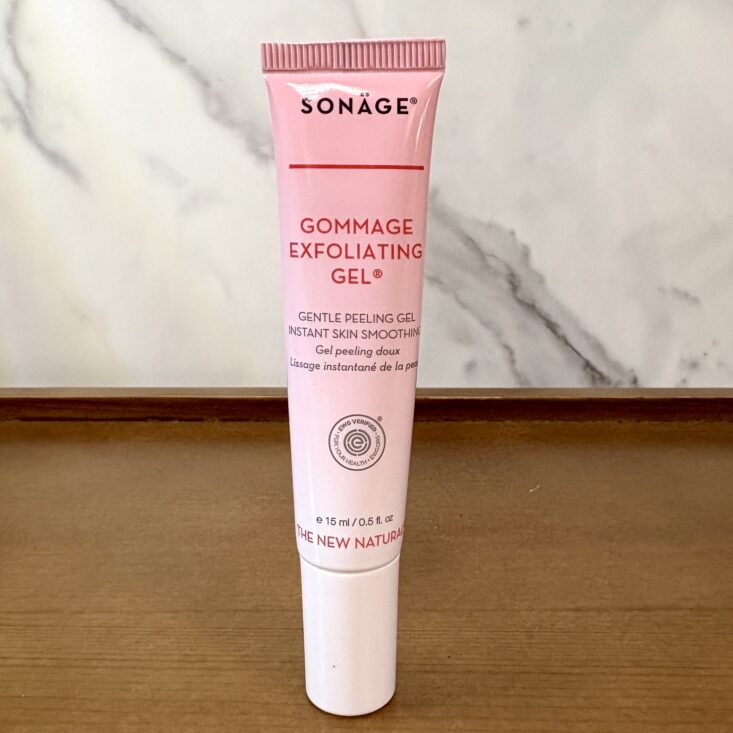 Front of Sonage Exfoliating Gel for Ipsy Glam Bag September 2025