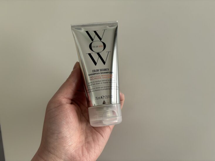 ColorWow Color Security Shampoo in silver colored tube