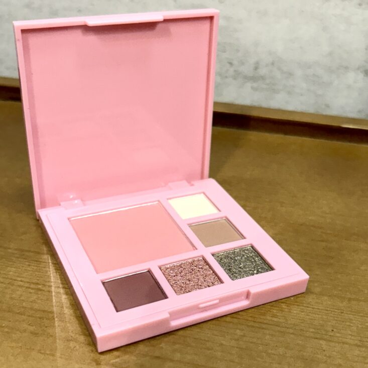 Closeup of Chica Beauty Multi Eyeshadow and Blush Palette for Ipsy Glam Bag October 2025