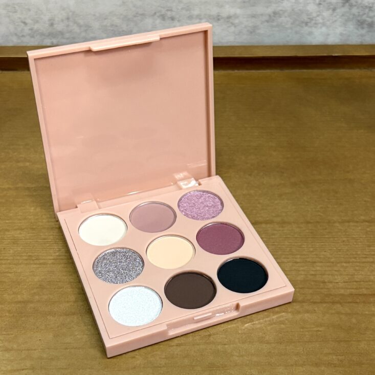 Closeup of Estate Cosmetics Rose Rendezvous Eyeshadow Palette for Ipsy Glam Bag November 2025