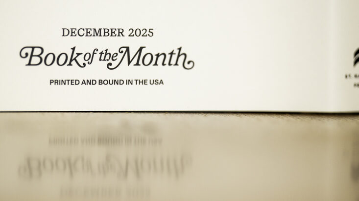 book of the month December 2025 logo