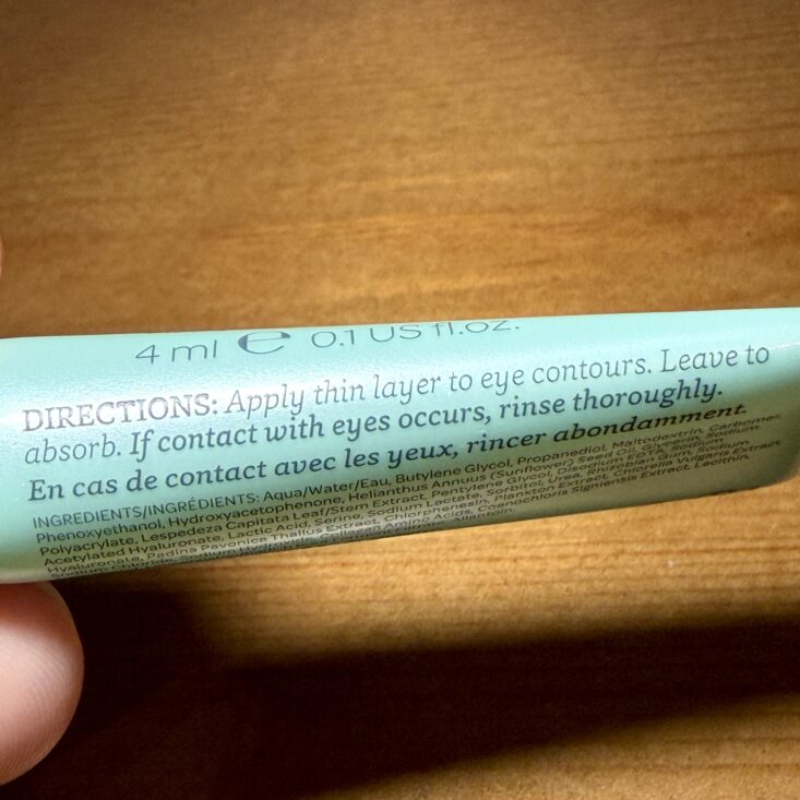 Closeup of Elemis Eye Mask for Ipsy Original January 2026