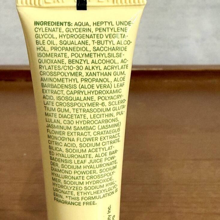 Back of Feel Under Eye Cream for Ipsy Glam Bag March 2026