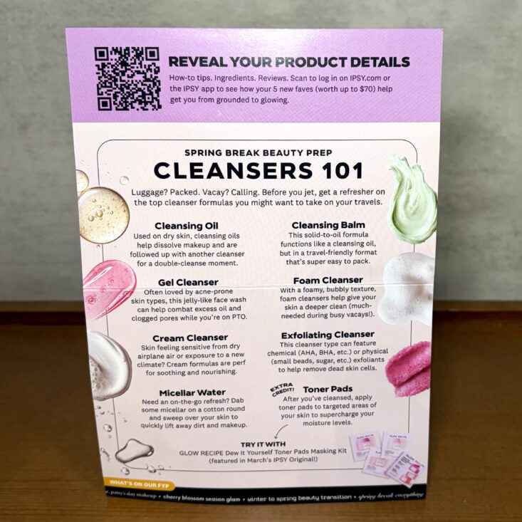 Open Card for Ipsy Glam Bag March 2026