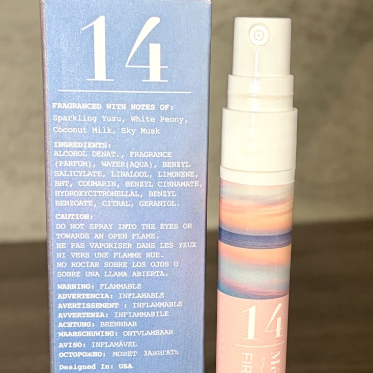 Back of Memoire Fragrance for Ipsy Original April 2026