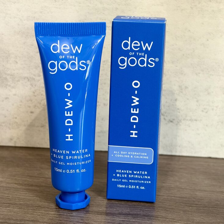 Front of Dew of the Gods Gel Moisturizer for Ipsy Original May 2026