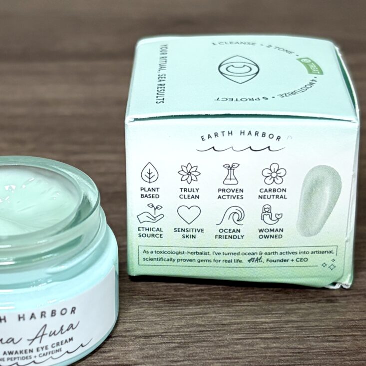 Closeup of Earth Harbor Eye Cream for Ipsy Original May 2026