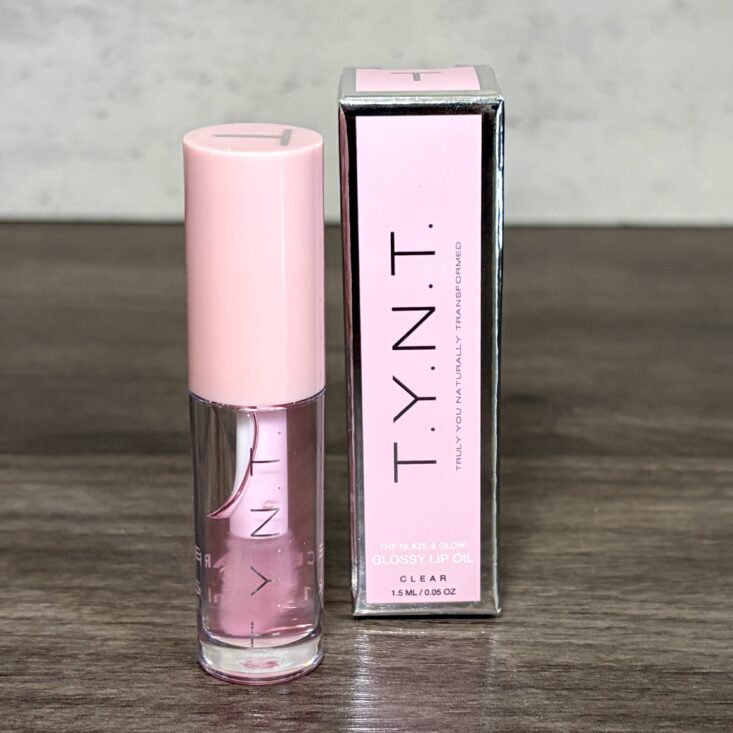 Front of TYNT Beauty Glossy Lip Oil for Ipsy Original May 2026