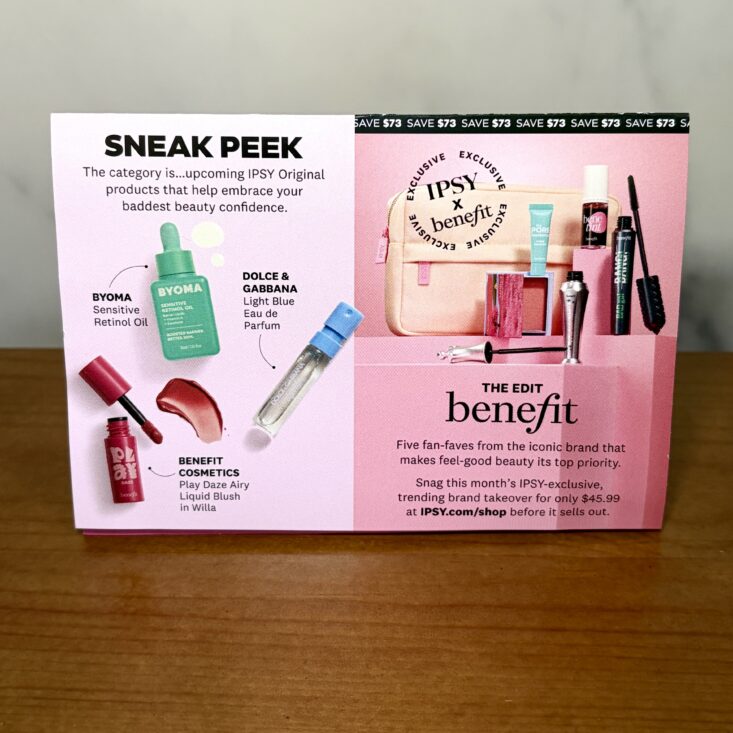 Back of Card for IPSY Original June 2026