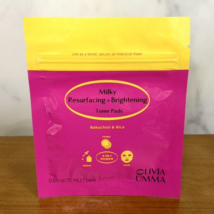 Front of Olivia Umma Toner Pads for IPSY Original June 2026
