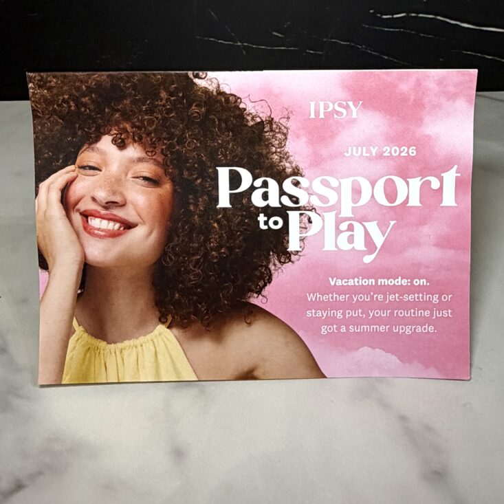 Front of Card for IPSY Original July 2026