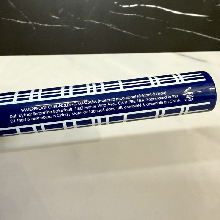 Back of Seraphine Botanicals Mascara for IPSY Original July 2026