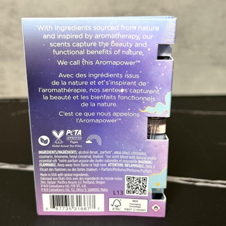 Back of Pacifica Perfume for IPSY Original August 2026