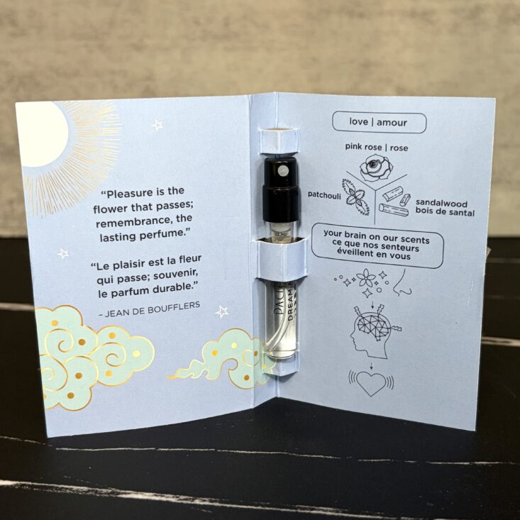 Inside of Pacifica Perfume for IPSY Original August 2026